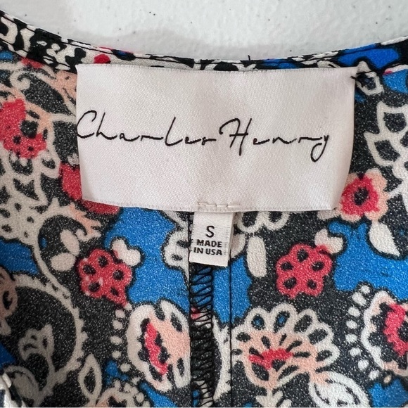 Charles Henry Bell Sleeve Mini Dress Womens Small Bohemian Retro Preppy Classic - Picture 7 of 9